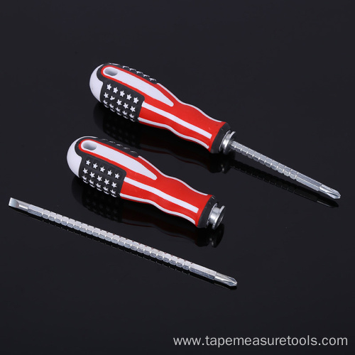 U.S. flag handle multipurpose screwdriver